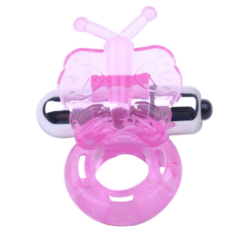 Pink Butterfly Cock Ring