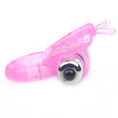 Pink Butterfly Cock Ring-thumb-1