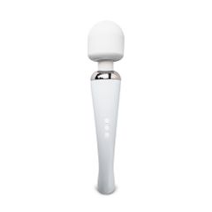 White Color 20-Mode Whisper Quiet Wand Massager (USB Recharging)