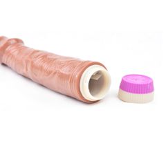 Brown Color Flexible Basic Realistic Vibrator-thumb-3