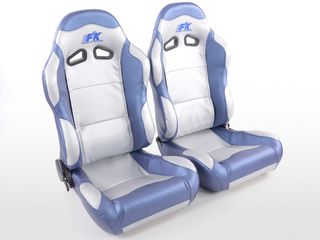 FK SET 2 x ΚΑΘΙΣΜΑΤΑ BUCKET ΑΝΑΚΛΙΝΟΜΕΝΑ ΔΕΡΜΑΤΙΝΗ LEATHER SPORT ΓΙΑ ΟΛΑ ΤΑ ΑΥΤΟΚΙΝΗΤΑ !!!!!! 