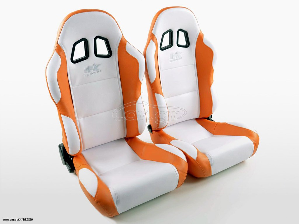 FK SET 2 x ΚΑΘΙΣΜΑΤΑ BUCKET ΑΝΑΚΛΙΝΟΜΕΝΑ ΔΕΡΜΑΤΙΝΗ LEATHER SPORT ΓΙΑ ΟΛΑ ΤΑ ΑΥΤΟΚΙΝΗΤΑ !!!!!! 