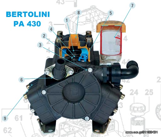 Ραντιστικά - Ψεκαστικά Agrotis 2012 BERTOLINI PA 430 ΑΝΤΑΛΛΑΚΤΙΚΑ