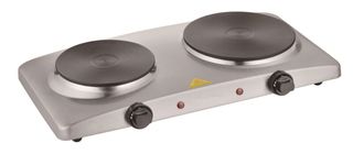 Εστία Ηλεκτρική Επιτραπέζια με 2 μάτια Inox, CHP-1015DI, Crown