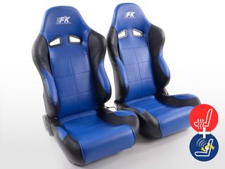 FK SET 2 x ΚΑΘΙΣΜΑΤΑ BUCKET ΑΝΑΚΛΙΝΟΜΕΝΑ ΔΕΡΜΑΤΙΝΗ LEATHER SPORT ΓΙΑ ΟΛΑ ΤΑ ΑΥΤΟΚΙΝΗΤΑ !!!!!! 