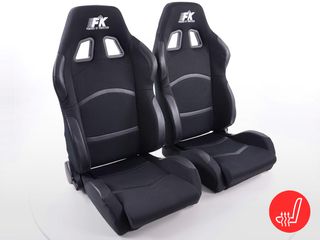 FK SET 2 x Με θέρμανση ΚΑΘΙΣΜΑΤΑ BUCKET ΑΝΑΚΛΙΝΟΜΕΝΑ  SPORT ΓΙΑ ΟΛΑ ΤΑ ΑΥΤΟΚΙΝΗΤΑ !!!!!! 
