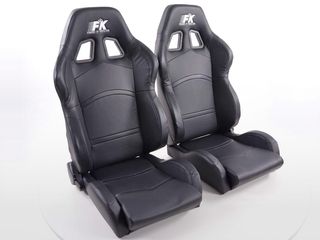 FK SET 2 x ΚΑΘΙΣΜΑΤΑ BUCKET ΑΝΑΚΛΙΝΟΜΕΝΑ ΔΕΡΜΑΤΙΝΗ LEATHER SPORT ΓΙΑ ΟΛΑ ΤΑ ΑΥΤΟΚΙΝΗΤΑ !!!!!! 
