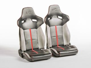 FK SET 2 x ΚΑΘΙΣΜΑΤΑ BUCKET ΑΝΑΚΛΙΝΟΜΕΝΑ ΔΕΡΜΑΤΙΝΗ LEATHER SPORT ΓΙΑ ΟΛΑ ΤΑ ΑΥΤΟΚΙΝΗΤΑ !!!!!! 