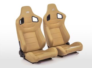 FK SET 2 x ΚΑΘΙΣΜΑΤΑ BUCKET ΑΝΑΚΛΙΝΟΜΕΝΑ ΔΕΡΜΑΤΙΝΗ LEATHER SPORT ΓΙΑ ΟΛΑ ΤΑ ΑΥΤΟΚΙΝΗΤΑ !!!!!! 
