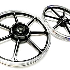ΖΑΝΤΕΣ ΣΕΤ ΑΛΟΥΜΙΝΙΟΥ ΜΑΥΡΕΣ YAMAHA CRYPTON X135 / YAMAHA CRYPTON T110 / YAMAHA CRYPTON S115