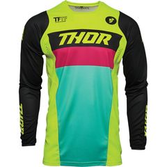 ΜΠΛΟΥΖΑ MX PULSE RACER ACID/BLACK JERSEY| THOR