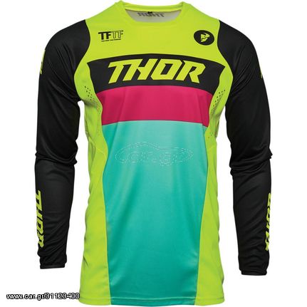 ΜΠΛΟΥΖΑ MX PULSE RACER ACID/BLACK JERSEY| THOR