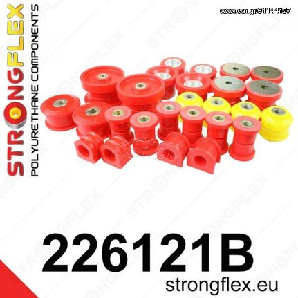 Full Κιτ σινεμπλόκ πολυουρεθάνης της Strongflex για Audi A3 Quattro/S3/TT Quattro, Skoda Octavia 4x4, Seat Leon 4x4/Cupra R, VW Bora 4x4/Golf IV 4x4/Golf IV R32 (226121B)