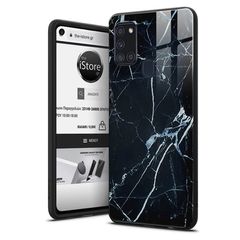 Glossy Marble Black Case Samsung Galaxy M31