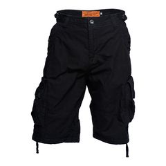 WCC Caine ripstop cargo shorts black