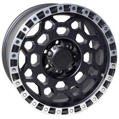 REPLICA BLACK RHINO 16X8 6X139.7 ET0 MATTE BLACK MACHINED FACED