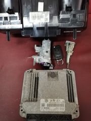 SEAT LEON 1800 TSI 1P0907115PΣετ εγκέφαλος κλειδί καντραν-thumb-3