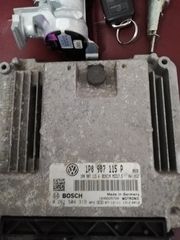 SEAT LEON 1800 TSI 1P0907115PΣετ εγκέφαλος κλειδί καντραν-thumb-1