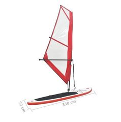 Φουσκωτά Είδη Airush 2021 Σετ Κόκκινο / Λευκό με Πανί-thumb-3