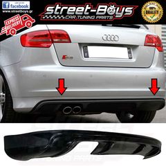 SPOILER [S3 TYPE] ΠΙΣΩ ΠΡΟΦΥΛΑΚΤΗΡΑ AUDI A3 8P SPORTBACK (2003-2008) | ® Street Boys - Car Tuning Shop