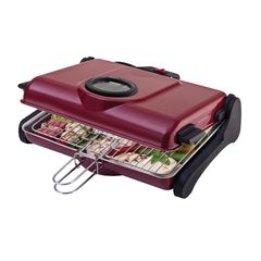 Primo AB661 Ηλεκτρική Ψησταριά Σχάρας Kόκκινη 1200W
