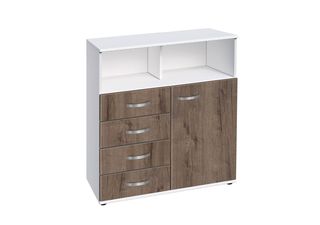 Τουαλέτα, AVA 14-1000, 100x90x43, Genomax - Λευκό με λευκό γυαλιστερό