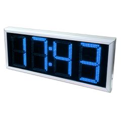 Χρονόμετρο LED Εξωτερικού Χώρου 4 Ψηφίων 102X43X11cm Μπλε Φως Μονής Όψης