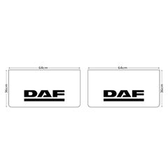 Σέτ Λασπωτήρες DAF 64 x 36 cm Λευκοί