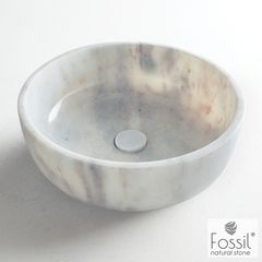 Fossil Thalo Marble DR39 Carrara Nuovo 39x39 - Επιτραπεζιος Μαρμαρινος Νιπτηρας