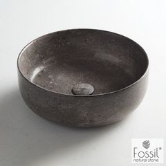 Fossil Jetti Marble MR33 Grey 33x33 - Επιτραπεζιος Μαρμαρινος Νιπτηρας