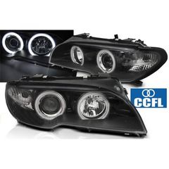 Μπροστινά Φανάρια Angel Eyes CCFL Black Για BMW E46 04.03-06 COUPE CABRIO Σειράς 3 " T-Tec "