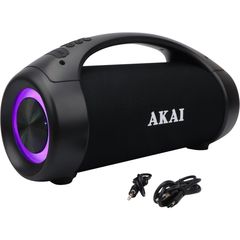 Akai ABTS-55 Αδιάβροχο φορητό ηχείο Bluetooth με TWS, USB, LED, Aux-In και hands free – 50 W - 110582-0101