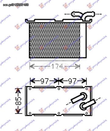 Ψυγείο Intercooler ΒΟΗΘΗΤΙΚΟ 1.2 TSi Βενζίνη (120x200x60) / VW POLO 09-14 / 03C145749B,03F145749C - 1 Τεμ