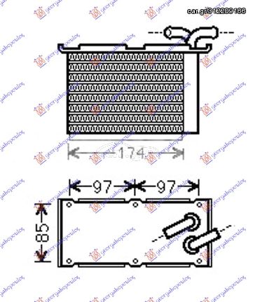 Ψυγείο Intercooler ΒΟΗΘΗΤΙΚΟ 1.2-1.4 TFSi Βενζίνη (120x200x60) / AUDI A1 10-14 / 03C145749B,03F145749C - 1 Τεμ