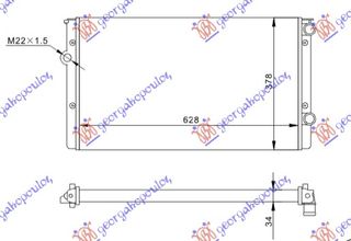 Ψυγείο 1.9 TD (63x38) (ΠΑΡ.Σ/Ο) / VW GOLF III 92-98 / 1H0121253BC - 1 Τεμ