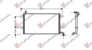 Ψυγείο A/C (55x36.8x35) / VW GOLF III 92-98 / 1H0820413 - 1 Τεμ