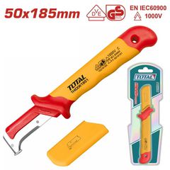 Μαχαίρι απογύμνωσης καλωδίων TOTAL κυρτό 185mm 1000V VDE ( THIDCK1851 )