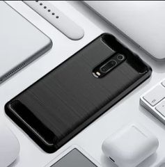 Θήκη TPU σιλικονη Carbon Fiber Armor Shockproof πίσω κάλυμμα για Xiaomi Mi 9T / Redmi K20 Pro Μαύρο (oem)