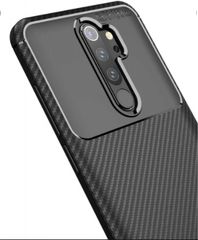 ΘΗΚΗ TPU ΣΙΛΙΚΟΝΗ CARBON FIBER SHOCKPROOF ΠΙΣΩ ΚΑΛΥΜΜΑ ΓΙΑ XIAOMI NOTE 8 PRO Μαύρο (oem)