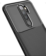 ΘΗΚΗ TPU ΣΙΛΙΚΟΝΗ CARBON FIBER SHOCKPROOF ΠΙΣΩ ΚΑΛΥΜΜΑ ΓΙΑ XIAOMI NOTE 8 PRO Μαύρο (oem)