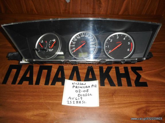 Nissan Primera P12 2002-2008 Diesel καντράν κωδικός: AV619 2528851