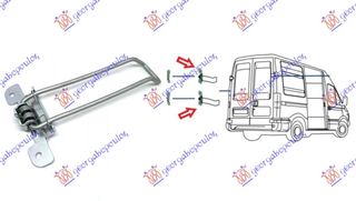 Στοπ Πόρτας Πίσω 5ης (Διπλή Πόρτα) / IVECO DAILY 00-07 / 500365957 - 1 Τεμ