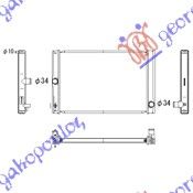 Ψυγείο Νερού 1,4 D4d (55x37) / TOYOTA COROLLA (E 15) Sedan 07-11 / 16400-0N060 - 1 Τεμ