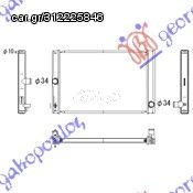 Ψυγείο Νερού 1,4 D4d (55x37) / TOYOTA COROLLA (E 15) Sedan 07-11 / 16400-0N060 - 1 Τεμ