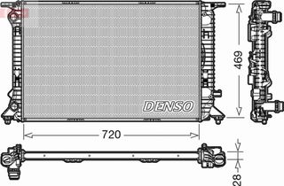 Ψυγείο 2.0 TFSi Βενζίνη - 2.0 Tdi Πετρέλαιο (Μηχανικό ) (72x47.7) / AUDI A6 10-14 / 8K0121251R - 1 Τεμ