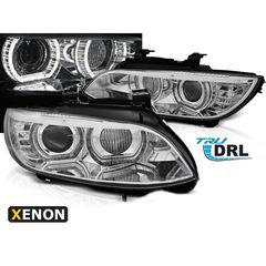 Μπροστινά Φανάρια Angel Eyes Chrome AFS HID Για BMW 3 Series E92 / E93 2006-2010
