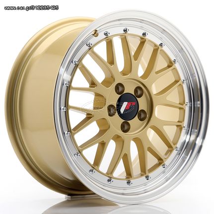 JR Wheels JR23 17x8 ET35 5x100 Gold w/Machined Lip