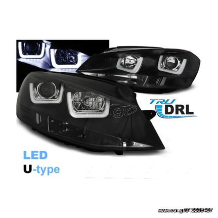 Μπροστινά Φανάρια Με Φώτα Ημέρας DRL Για Volkswagen Golf 7 2012-2016