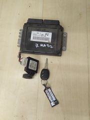 Σετ εγκεφάλου(ecu ) κλειδί-immobilizer και εγκέφαλος με κωδικό 96417290 1.0 Βενζίνη από Chevrolet Matiz 2005-2010
