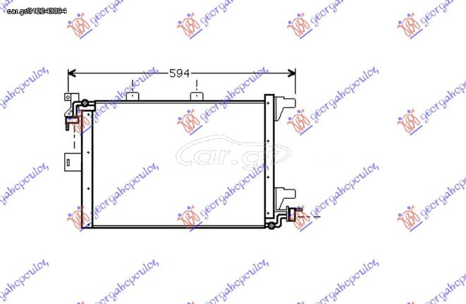 Ψυγείο A/C (50x29.8x3.2) / PEUGEOT 106 92-95 / 6455P2 - 1 Τεμ